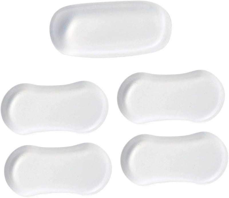 5Pcs Clear Flexible Toilet Seat Bumpers Pads Prevent Furniture Cabinets Doors Scratching - Image 1